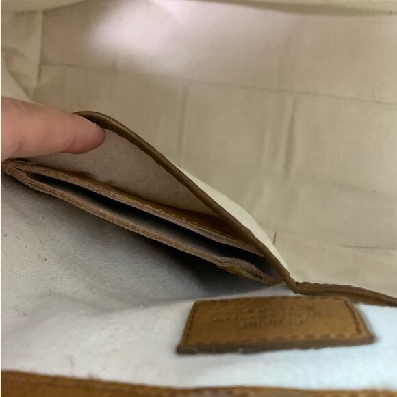 DARK'S Designs in Leather Tote American Bison Leather Made in USA - Picture 12 of 12